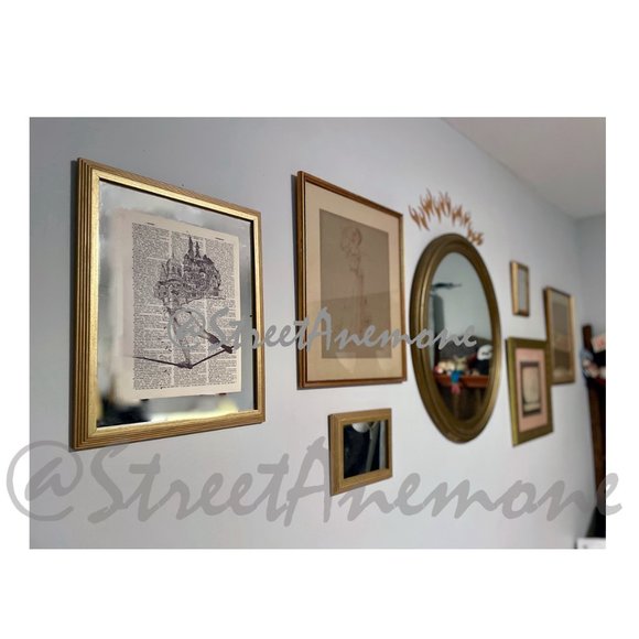 Original Art Print on Vintage Dictionary Page - Picture 3 of 3